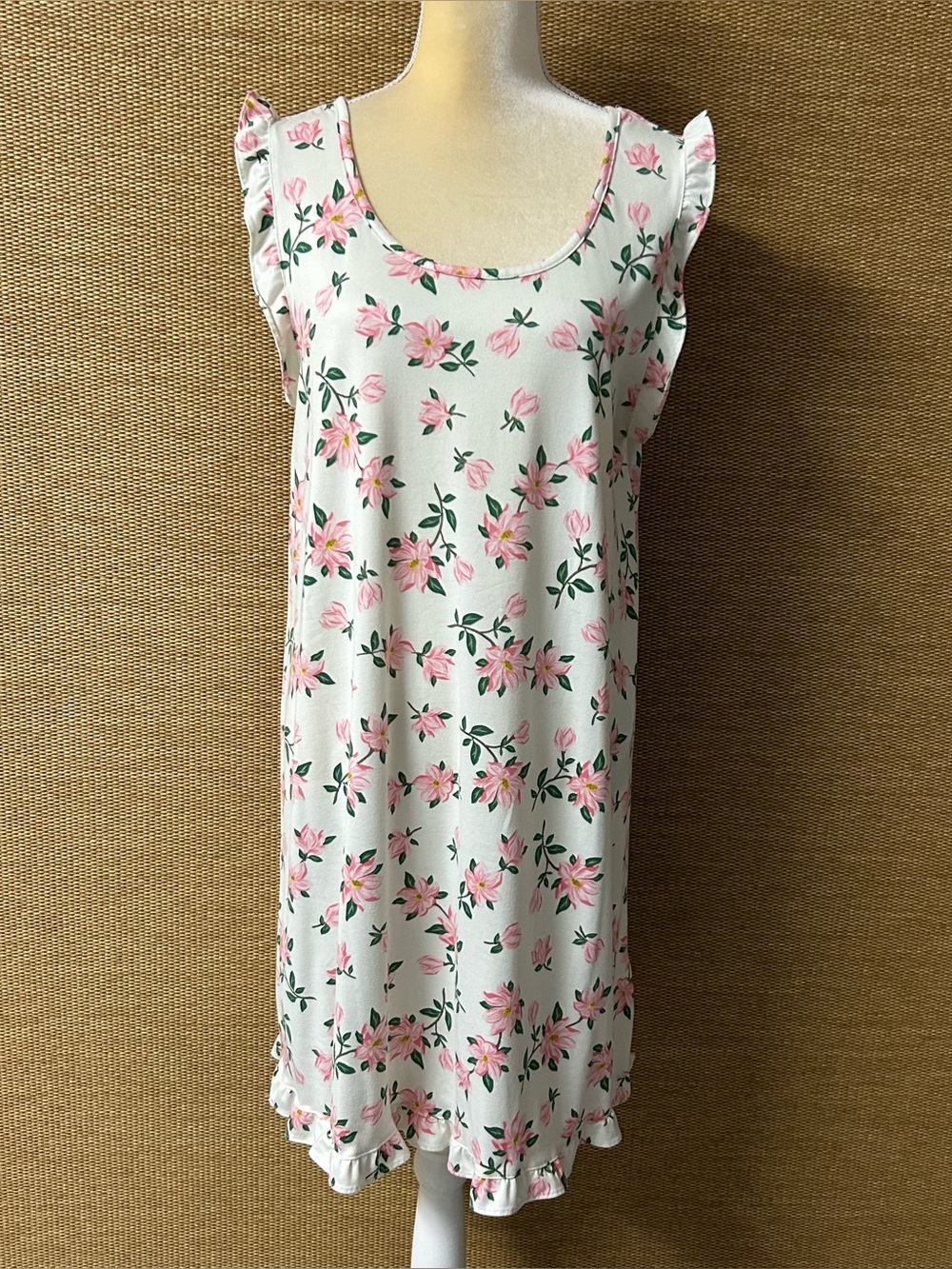 Draper James Nightgown Women’s Large Cream Pink Floral